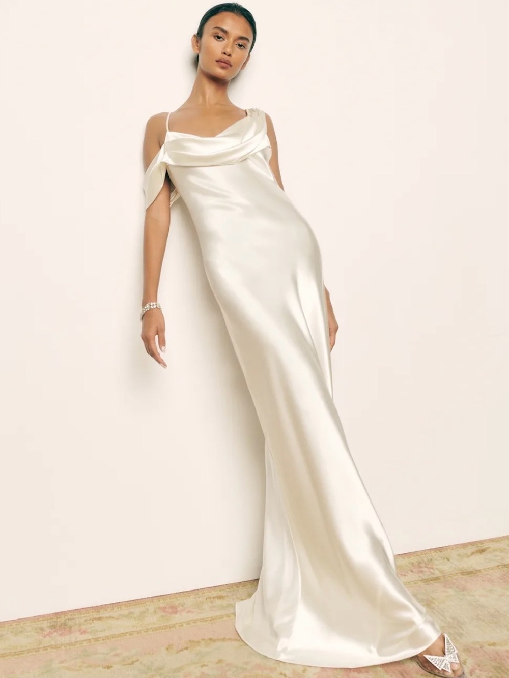 Reformation Ronda Dress in Ivory